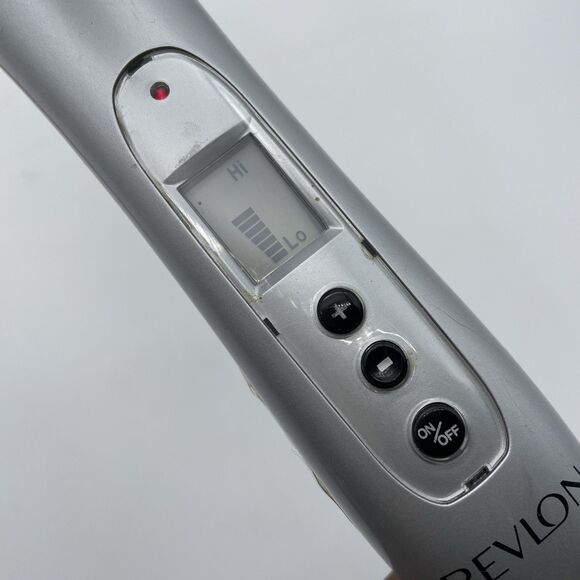 Revlon Model RV 078 Large Barrel Curling Iron Styling Wand 1 1/2" Silver Black - Picture 4 of 12